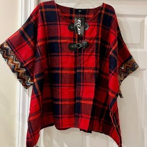 Buffalo Plaid Women’s Poncho